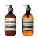 Aesop Reverence 500ml And Resurrection Aromatique 500ml Handwash Duo Set Essential Botanical Extracts With Bergamot Mandarin Rind Gentle Formulation Single Pump Gel Exfoliate Cleanse Refreshed Skin