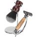 Buy Lefeda Simply Men's Razor Brush - Stylish Metal Shaving Kit | Galvanic Shaving Brush Holder 6x12.2cm Silver - International Shipping Available - Buy Online on GoSupps.com