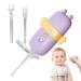 Silicone Earwax Cleaner | Soft Noctilucent Ear Picker Ear Digging Spoon Reusable Washable Silicone Earwax Removal Kit with Magnifying Glass Effective for Adults Kids Children Kkaa Purple