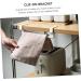 Hoement 3pcs Hook up Over The Door Hanger Towel Rack Clothes Rack Clip Hooks Door Storage Rack Abs White - Buy Online on GoSupps.com