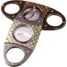 amropi Cigar Cutter Guillotine Stainless Steel Checkered Cigar Clippers in Gift Pouch 2 Pack (Gold Checkered x 2) - Buy Online on GoSupps.com