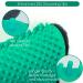 Pet Hair Remover Gloves with 255 Tips for Dog and Cat Grooming - 1 Pair Left & Right Deshedding Glove Brush - Green - Buy Online on GoSupps.com