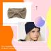 budiniao Crochet Headbands Bow Knot Elastic Head Wrap Windproof Chunky Sporting Knitted Headband Valentines Day Gifts for Women Girls Khaki - Buy Online on GoSupps.com