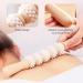 Premium Wood Fascia Roller & Rod - Deep Muscle Relaxation Tool for Legs Neck & Body Care | Gua Sha Massage Essential - Buy Online on GoSupps.com