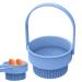 Makeup Brush Cleaner Bowl Brush Cleaning Bowl Cosmetic Brush Cleaning Basin Makeup Brush Washing Bowl Brush Scrubber Bowl Makeup Brush Rinse Bowl Brush Cleansing Bowl Makeup Brush Spa Blue
