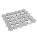 Glakyur 30 Pack Screw Top Round Metal Lip Balm Containers Lid (1Ounce)