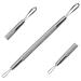 Stainless Steel Pimple Remover Blackhead Blemish Comedone Acne Extractor Tool Popper Spot Komedon Double Side Soft Touch and No-Slip Skincare for Whitehead Removal