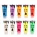 10 pieces nail fluorescent powder diy body art paint print glow bright tool uv body color black light make-up bodypainting neon black light bodypaint facial colors