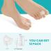 Toe Separators for Overlapping Toes - Aloe Vera Toe Spacers for Hammer Toe Bunion Relief & Big Toe Alignment | 12 Pack Clear (Large - Buy Online on GoSupps.com
