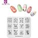 KADS 3D DIY Nail Art Stamp Plate Christmas Snowflakes Snowmen Flower Decoration - Set of 4 (C2) - Buy Online on GoSupps.com