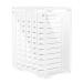Nagaraku acrylic 5 layers eyelash extension storage box with 250 tape strip make-up display layer cabinet container transparent dust sealer holder false eyelashes organizer case for plug storage box