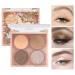 AMY S DIARY Eyeshadow Palette - 4 Colors Glitter Makeup | Waterproof Nude Pink Silver Brown Shimmer Eyeshadow - Buy Online on GoSupps.com
