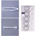 Wudaizhi Travel-Friendly 5-Pair Contact Lens Case Set | Eye Lens Containers | Cosmetic Clasp in White & Gray - Buy Online on GoSupps.com