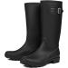 DKSUKO Women's Tall Waterproof Rubber Rain Boots - Size 9 Matte Black - Buy Online on GoSupps.com