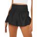 AUTOMET Womens High Waisted Athletic Shorts Casual Summer Running Shorts Quick Dry Gym Workout Shorts with Pockets 2023 Black Small