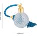 Housoutil Vintage Perfume Bottle 3.4oz - Refillable Glass Spray Bottle with Long Tassel for Home Decor & Cocktails - Elegant Blue Design - Buy Online on GoSupps.com