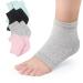 4 pairs of gel heels socks moisturizing socks gel spa socks open socks for dry hard torn skin comfy day night care skin