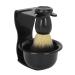 Sonew Razor brush set for men 3-in-1-shaving set included soap shell brush stand nylonhaar bearing bursts beard foam (bisting foam set for men kit for the thorough