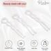 Parcelona French Slick Small Clear Wavy Chignon U Shaped Set - 3 Hair Pins - Made in France - Buy Online on GoSupps.com