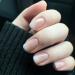 Press Nails Short, Glossy French Stick on Nails Kit with Glue Set for Nail Art Deco Manicure False Nail Tips for Women Nude White Ingredient - 24 Pcs French Gradient Short Nails