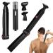 ZOMU Ultimate PRO Back Shavers for Men Body Shaver with Adjustable Extreme Reach Handle Body Groomers Men's Electric Back Shaver with Nose Hair Trimmer Set and 2 Shock Absorber Flex Heads