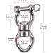 SELEWARE Silent Bearing Swing Swivel  360 Rotational Device Hanging Accessory with Removeable Buckle for Tree Swing  Hammock Chair  Climbing Rope  Yoga  Kids Swing Swivel 1200LB Capacity Swivel - Style A - Buy Online on GoSupps.com