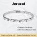 Jeracol Titanium Steel Magnetic Bracelet for Women | 3500 Gauss Magnets | Adjustable Wristband | X-Silver | Gift Box Included - Buy Online on GoSupps.com