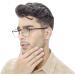 3 Pack Bifocal Reading Glasses for Men | Blue Light Blocking | Anti-UV Ray & Eye Strain | Wide Metal Frame Eyeglasses | 2.0x Magnification - Buy Online on GoSupps.com