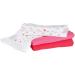 Bornino Basics Mullwindeln 80x80 cm - 3-Pack Pure Cotton Molton Towels - Strong Suction Ideal Cuddly Cloth & Ceiling - Pink Ros /White | International Shipping - Buy Online on GoSupps.com