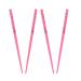 Set of 4 Hair Sticks Hair Chopsticks with Butterflies - Pink