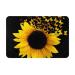 VANANI Sunflower Floral Butterflies Art Non-Slip Rugs Easy To Clean Suitable For Front Door Garage Door Back Door Bedroom And Kitchen.40x60cm White One Size