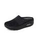 Rsaveld Air Cushion Slip-On Walking Shoes Orthopedic Diabetic Walking Shoes for Diabetic Swollen Feet (Black 10)