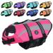 Emust dog swimming vest ripstop large dog swimming vest swimming suit for booting/swimming/pool with double rescue handles dog water vests for large dogs pink XXL XXL rose