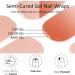 Semi Cured Gel Nails Strips 16 Stickers Nail Wraps Long Lasting Gel Nail Stickers with Soft Glossy Gel Finish Salon-Quality Gel Nail Strips for Nails French Tip Manicure UV/LED Lamp Required - Buy Online on GoSupps.com
