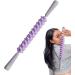 Generic Muscle Massage Tab - Body Scooter Stick for Relaxation | Comfortable Manual Massage Device for Back Thigh Neck - Ideal for Yoga Travel & Gym - Violet - Buy Online on GoSupps.com