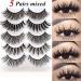 3D Stereoscopic Multilayer False Eyelashes Thick Natural Handmade Full Strip Lashes Style False Eyelashes for Gilr Beauty -Black - Buy Online on GoSupps.com