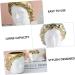 NOLITOY Cosmetic Brush Organizer 1pc David Makeup Brush Bucket Toothbrush Holder Multifunction Makeup Brush Organizer 10.5x10.2cm Golden - Buy Online on GoSupps.com