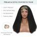 Kinky Straight Headband Wig 20 1B Natural Black - Soft & Natural Italian Yaki Synthetic Half Wig for Black Women - Glueless & Wearable - Buy Online on GoSupps.com