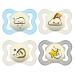 MAM Dental Pacifier Supreme Night 0-6 months pack of 4 skin and tooth friendly pacifier Skin Soft Silicone Uni