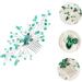 Angoily Bridal Rhinestone Comb Decorative Hair Clips for Women Womens Hair Accessories Women Hair Side Comb Wedding Hair Clips Baroque Side Rhinestones Green Crystal Bride Dress - Buy Online on GoSupps.com