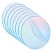 CRASPIRE Clear Circle Acrylic 4 Inch Iridescent Acrylic Plates 0.08 Inch Thick Round Acrylic Blanks Acrylic Discs Sheet Transparent Acrylic Panel for Picture Frame Painting DIY Crafts Iridescent Acrylic Round