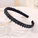 Ryaupy Elegant Dark Blue Braided Bead Chain Headband - Headband for Women with Crystal Beads - Headband Party Prom - Buy Online on GoSupps.com