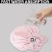 ICANdOIT Microfiber Hair Towel and Cap 2 Pack - Quick Drying Hair Turban for Women and Kids - Lightpink - Buy Online on GoSupps.com