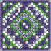 Material Maven Easy Quilt Kit Nine Patch Purple & Green Scrappy Diamond/Precut/Ready to Sew!!