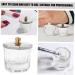 Healeved Nail Cup Nail Dappen Dish Nail Dish Cup Manicure Nail Dish Dappen Dish for Acrylic Nails Acrylic Nail Tools Dappen Dish Nail Liquid Nail Dish with Lids Wash Pen Glass With Cover - Buy Online on GoSupps.com