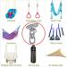 SELEWARE Swing Hangers | Heavy-Duty 360 Swivel Set Brackets (2 Pack) | 2000 lb Capacity Stainless Steel | Playground Porch Swing, Chair, Yoga Hammock, Tire Pod | Anti-Rust SUS304 - Buy Online on GoSupps.com