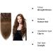 Elailite Standard Weft Hair Extensions - 20 Light Brown Remy Clip-In Human Hair - 8 Pieces Full Head, 105g - Buy Online on GoSupps.com