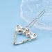 Aneneiceera Pearl Gold Crystal Hair Clip Barrette - Triangle Hair Pin for Women and Girls - Buy Online on GoSupps.com