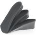 GLEAVI PU Shoe Insoles - 2 Pairs Height Increase Inserts for Men & Women - Invisible Arch Support Pads - Half Size Black - Buy Online on GoSupps.com