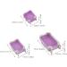 3 Pi ces Lot de 3 Bo tes de Rangement pour Faux Cils Mini Valises en ABS Violet Transparent Organisateurs L gers et Portables pour Extensions de Cils tuis Vides Multifonctions - Buy Online on GoSupps.com